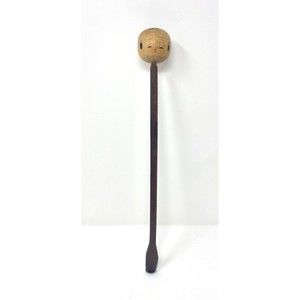 Asian Wood Carved Hand Painted Back Scratcher 14.5”